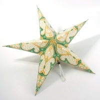 Lampes papier pliables 5 étoiles, luminaires suspendus, décoration intérieure, pour noël, lanternes en papier