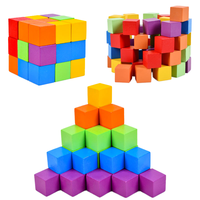 Mainan TK Interaksi Berpikir Pembelajaran Dini, Blok Tiga Dimensi, Puzzle Anak, Permainan Dua Pemain