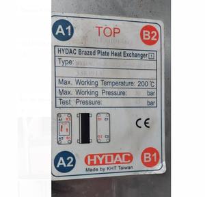 Échangeur de chaleur à plaques brasées Doosan Daewoo Hyundai 3383913 HYDAC, HYDAC HEX S522-80-<span class=keywords><strong>00</strong></span>/G1 1/<span class=keywords><strong>2</strong></span> pouces - Product Image 1