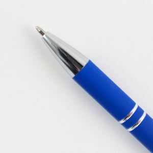 Stylo bille en métal personnalisé avec logo, coloré, avec écran tactile en caoutchouc souple, pour cadeau promotionnel - Product Image 5