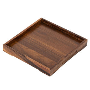 Noyer minimaliste plateau à thé sec Style chinois tasse plateau de rangement pour salon de thé pour fête fruits bonbons collations en gros - Product Image 1