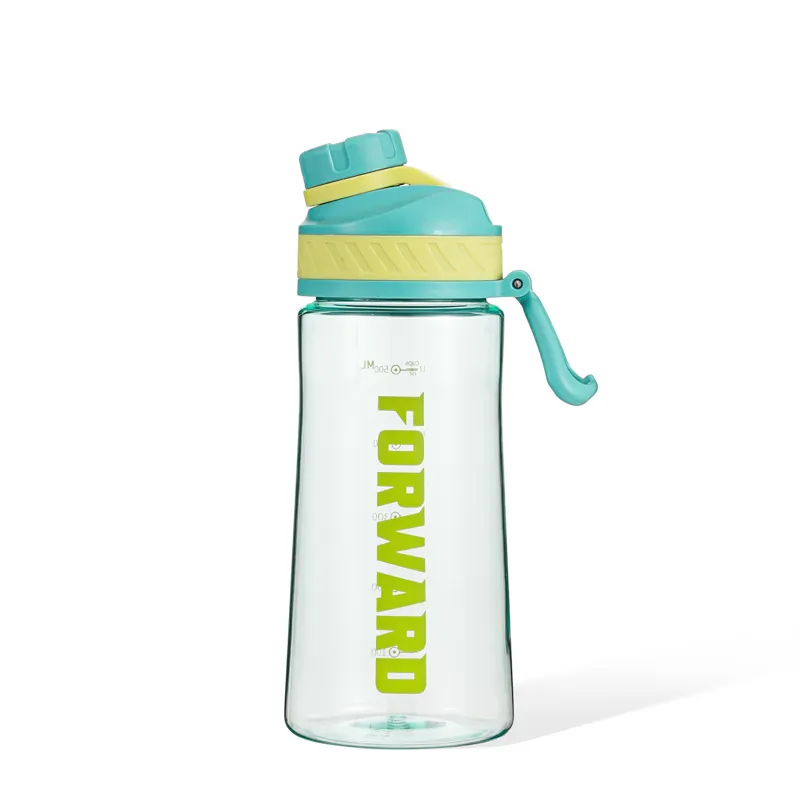 620ml/750ml Sport Water Bottle Leakproof Plastic Strap for Travel Gym Outdoor Activities