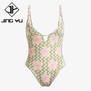 Maillot de bain professionnel à imprimé double face, décolleté profond, luxueux, une pièce, sexy - Product Image 6