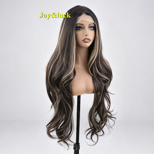 <span class=keywords><strong>Perruque</strong></span> Lace Front 5x5 Longue Ondulée avec Balayage et Mèches Pré-Pluckées pour Femme – Idéale pour le Quotidien, les Fêtes, les Rendez-vous et le Cosplay - Product Image 3