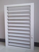 Lames horizontales fixes modernes en aluminium pour la ventilation des fenêtres et des portes, pare-soleil et persienne de climatisation extérieure