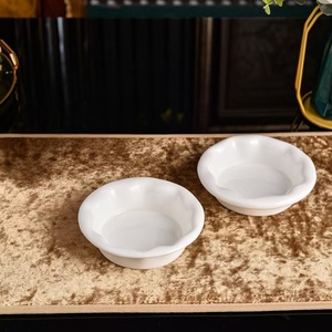 White Ceramic Tableware <b>Set</b> Multi Shape Porcelain <b>Serving</b> Plates Bowls With Handle for Home Kitchen Restaurant Dinner Service - Product Image 6