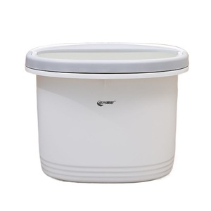 Bañera para pies con tapa, portátil, profunda, ovalada, de plástico grueso, para niños - Product Image 5