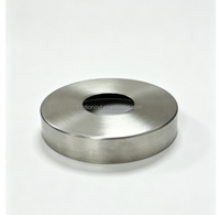 Plaque de base moderne en acier inoxydable 304/316 pour main courante DIY, pour balustrade de balcon en verre, escaliers, appartements - Finition miroir/satinée
