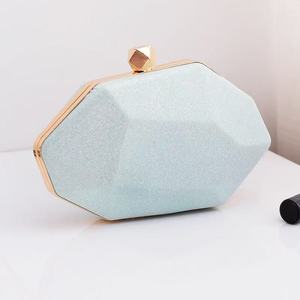 Summer <b>Wedding</b> <b>Clutch</b> for Parties Handbags Fashionable Stone Pattern PU Solid Color Shell Shape Evening Bag Women - Product Image 4