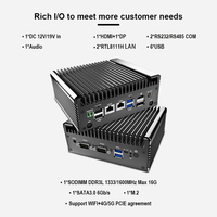 Computadora Industrial Integrada, Mini PC Industrial Intel 6/7/8va Generación, 2LAN, 6USB, Pantalla Dual, Host de Control, ATM/Edge Gateway