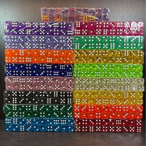 Dés en plastique transparent de 16 mm, 6 faces, pour jeux de société, accessoires pédagogiques, accessoires de jeu, dés en plastique cristallin - Product Image 2