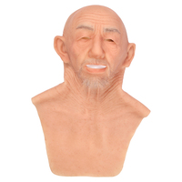 Masque de tête humaine artificiel réaliste, masques de visage masculins en silicone, masque de cosplay d'Halloween, masques pour transgenres