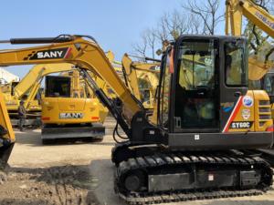 Mini pelle d'occasion Meilleure vente Chine marque Sany 6 tonnes d'occasion pelle sur chenilles SY60C - Product Image 2