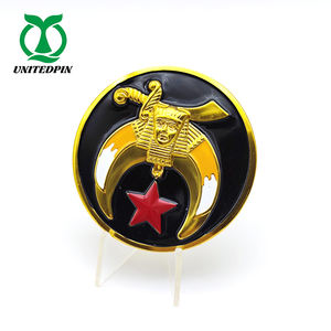 Masónico auto rejilla 3M pegamento metal pegatinas emblema insignias logotipo personalizado masón aluminio 3D coche emblema - Product Image 6