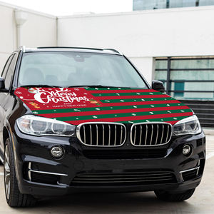 Vente en gros de drapeau de capot moteur de <span class=keywords><strong>voiture</strong></span> de Noël 120*150cm Décoration de <span class=keywords><strong>voiture</strong></span> de vacances résistante à l'usure et durable - Product Image 5