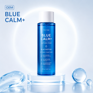 High Quality Blue Calm Soothing Toner Blue Copper Peptide Skin Repair Toner Anti-redness Hydrating Facial Water OEM Factory - Product Image 2