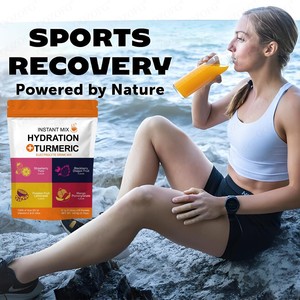 Bevanda Elettrolitica Istantanea OEM per Adulti con Curcuma, Vitamina C, D, Zinco, Gusti Naturali di Frutta, Energia Quotidiana - Product Image 4
