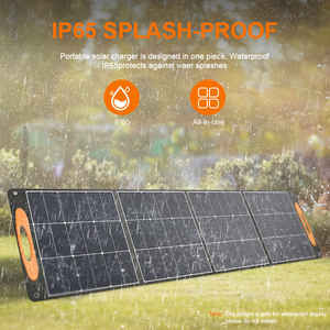 ชุดโซลาร์เซลล์พกพาแบบพับได้ 100w/120w/200w/400w พร้อมระบบกักเก็บพลังงานสำหรับใช้งานกลางแจ้ง - Product Image 5