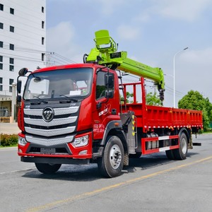 Grúa Montada en Camión Foton Aumark 4x2 de Alta Calidad con Pluma Rígida, Precio de Fábrica, Grúa Cargadora de 12 Toneladas y 10 Toneladas - Product Image 2
