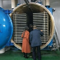 Vacuümvriesdroogmachine Lyofilisator Industriële Koffie Voedselverwerking Dehydrator 500kg/batch 304 RVS Automatisch