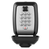 Boîte de rangement murale pour clés avec clavier à combinaison à 12 chiffres, code réinitialisable, boîte de sécurité étanche pour la maison