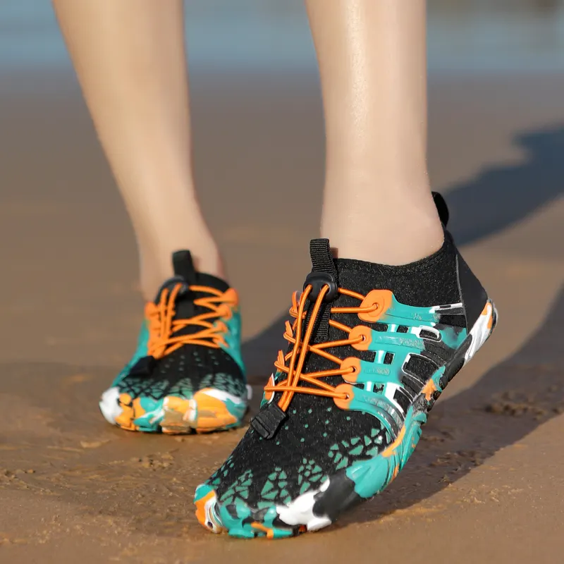 Chaussures de plage en peau antidérapantes pour l'extérieur, pieds nus, chaussures de piscine et de sport aquatique, chaussures à séchage rapide, chaussures en amont