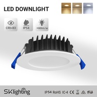 Lampu Downlight LED Australia IP54 Tahan Air 3CCT Bersertifikat SAA CE Dapat Diredupkan Lampu Sorot Proyek Hotel Lampu Rumah Lampu Downlight Komersial