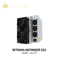 Tout nouveau BITMAIN ANTMINER S23 318T 11J/T SHA-256 refroidissement par Air Bitcoin Machine minière haute efficacité ASICMiner pour ferme