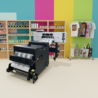 Nouvelle imprimante jet d'encre industrielle semi-automatique à double tête Xp600 de 60 cm avec système de secouage, machine d'impression par transfert thermique rouleau-à-rouleau DTF