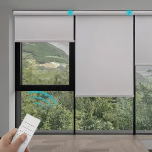 Aluminium Schiene intelligenter Vorhang Rollschirme Vorhänge für Wohnzimmer Verdunklung Rollschirm Rolling Window Jury