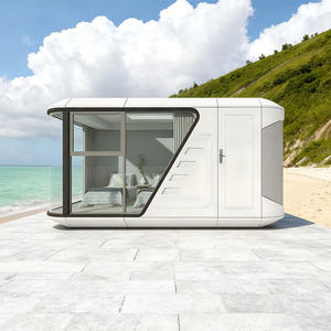 منازل مسبقة الصنع صغيرة حديثة التصميم تعتمد على الفضاء ومنازل حاويات نمطية مخصصة مع خيارات للأثاث والإضاءة. - Product Image 1