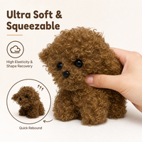Jouets en peluche pour chiens lestés, super doux, brodés, unisexe, 100 % polyester, anti-stress, pour fête d'anniversaire