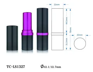 Großhandel Kosmetik verpackung Lippenstift Stift behälter Leerer Kunststoff runder Lippenstift Tube Behälter
