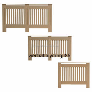 Cubierta de radiador sin pintar blanca con patrón de rejilla cruzada de diamante atractivo de MDF a la venta de 2017 - Product Image 6