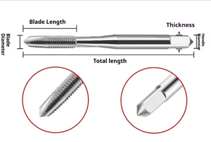 TICN Punta per Trapano in Lega di Cobalto Standard Giapponese per Acciaio Inossidabile, Mano Destra, HRC 60-65, 10mm, per Utensili da Macchina, Punte Speciali - Product Image 2