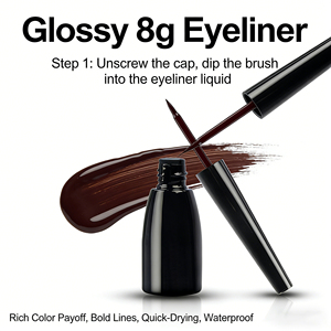 Eyeliner liquide imperméable personnalisé noir bleu marron blanc pour maquillage des <span class=keywords><strong>yeux</strong></span> - Product Image 2