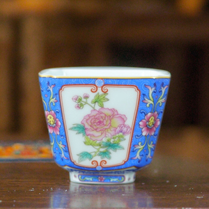 Vintage Chinois Porcelaine Belle <span class=keywords><strong>Insolite</strong></span> Esthétique Tasse À Thé Ménage Émail Couleur Tasse À La Main Exquis Thé Accessoires - Product Image 2