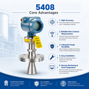 เครื่องส่งสัญญาณระดับเรดาร์แบบไม่สัมผัสพลาสติก YF-B7 โปรโตคอล HART ความแม่นยำ 2 มม. RS485 1-30 ลิตร/นาที สีดำ ได้รับการรับรองมาตรฐาน CE - Product Image 2