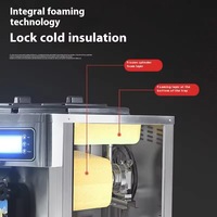 Machine Professionnelle Verticale à Glace Italienne Trois Parfums Prix Usine Haute Qualité