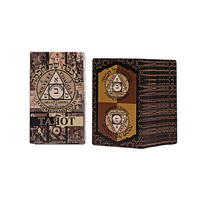 Cartes de Tarot français imprimées sur mesure, pas cher, cartes de Tarot noir voyage mystique, cartes Oracle