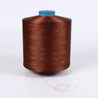 Fil DTY polyester 100% coloré haute ténacité 150D/48F pour tricoter couture broderie matériau recyclé brut pour chaussettes Denim