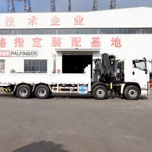 ISUZU 8x4 20-25 тонн шарнирный подъемный кран, погрузчик с плоской кроватью, погрузчик, кран-манипулятор