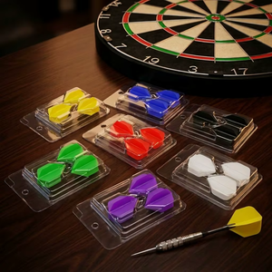 Ailes de <span class=keywords><strong>fléchettes</strong></span> professionnelles monobloc en plastique PP 2BA Lite, double face, durables, anti-éjection, faible MOQ, stock rapide - Product Image 1