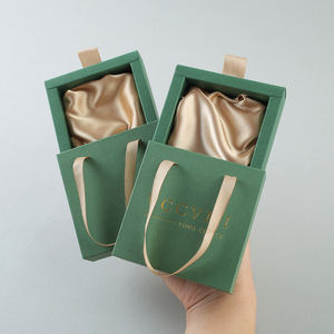 Custom Sliding Drawers <b>Paper</b> Luxury Jewelry Packaging Slider <b>Paper</b> Gift Box with Handle for Necklace Jewelry Package - Product Image 2