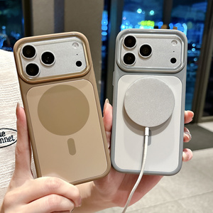 เคสโทรศัพท์แม่เหล็กแบบด้าน AG glass รุ่น Original Matte สำหรับ iPhone 18 17 16 15 14 Pro Max สีนีออนลายวงกลม ดีไซน์ใหม่ - Product Image 2