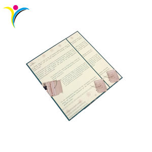 <span class=keywords><strong>Cartes</strong></span> de vœux personnalisées imprimées en offset couleur avec papier offset/revêtu/art pour les petites entreprises - Product Image 4