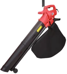 3-in-1 Electric Leaf Blower Vacuum Leaf Mulcher Corded With Leaf Collector For Lawn Care Variable Speed Change