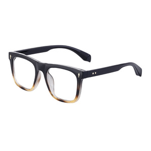 Nueva venta de moda <span class=keywords><strong>Retro</strong></span> mujeres Anti luz azul gafas ópticas diseñador personalizado de alta calidad hombres negro marco cuadrado gafas - Product Image 2