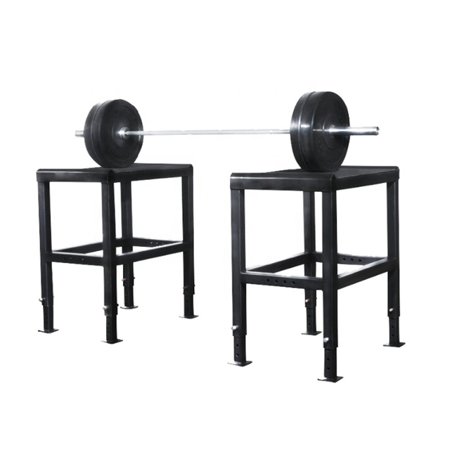 Exercise Steel Jerk Blocks Adjustable Heavy-duty Metal Jerk Blocks Weightlifting Blocks
