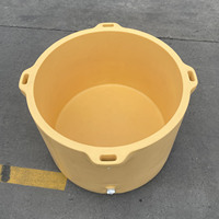 Conteneur de traitement des crevettes de 630 L pour l'usine de crackers aux crevettes, pour le mélange et le stockage par lots de viande de crevettes, vente en gros et commandes en vrac